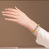 Sun and Sky | Ukrainian Aid | Firefly Glass Bead Bracelet